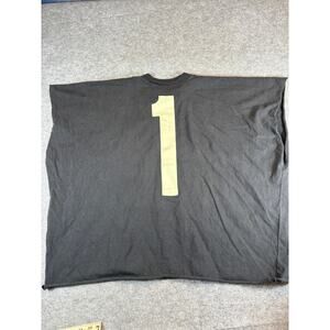 YZY Yeezy Kanye West One Box Cut Off Muscle Shirt Mens 3XL Black Streetwear Y2K